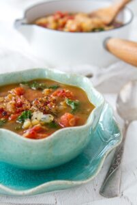 SPICED RED LENTIL, TOMATO, AND KALE SOUP